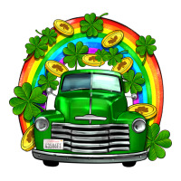 St Patricks Shamrock Gold Rainbow Truck Premium Tee | Teevron