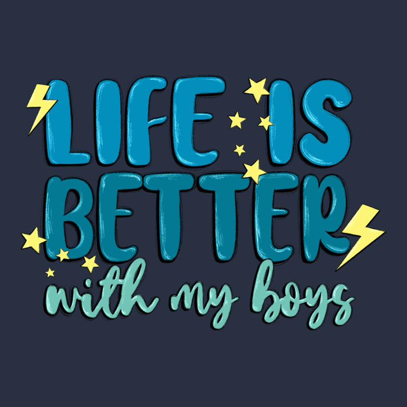 Life Is Better With My Boys Heavyweight Sweatshirt by MaliasSmallBusiness | Teevron