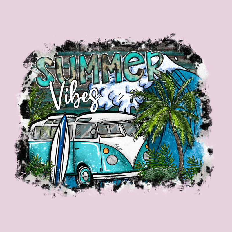 Summer Vibes Ladies Tee by SublimationCraftShop | Teevron