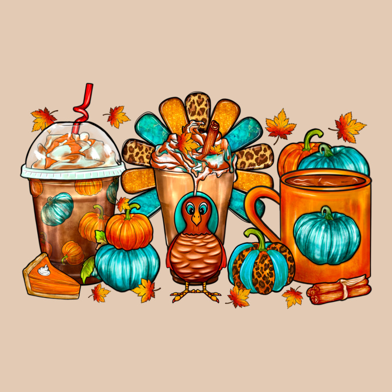 Thanksgiving Coffee Cups Urban Hoodie by FaDigitalArtStudio | Teevron