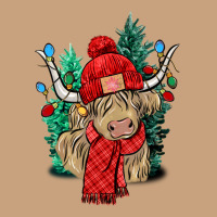 Red Christmas Long Haired Cow Vintage Tee | Teevron