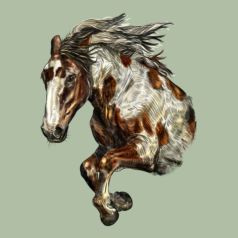 Mustang Horse Urban Heavy Tee by LillyAllenDesigns | Teevron