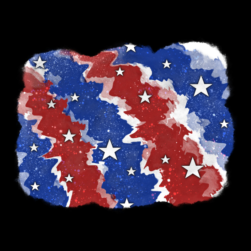 Patriotic Tie Dye Background Ladies Tee by CowGirlArtShop | Teevron