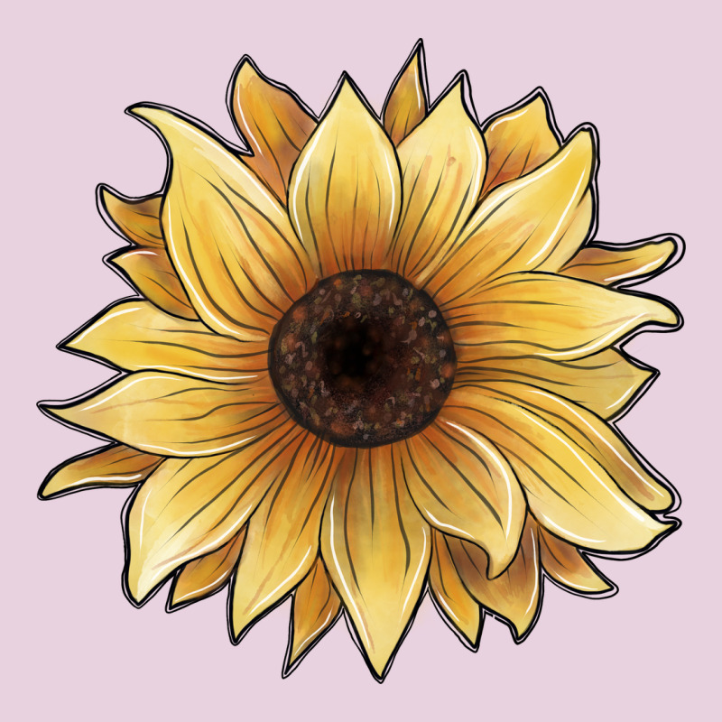 Watercolor Sunflower Ladies Tee by JahusDesignShop | Teevron