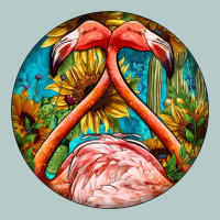 Flamingos With Western Background Heavy Core Tee | Teevron