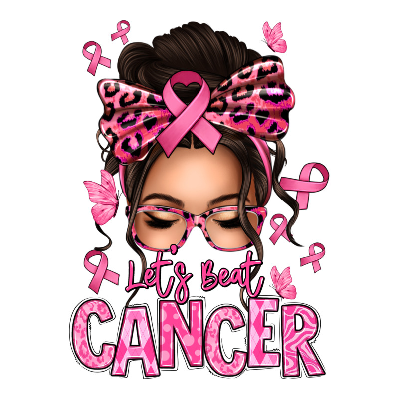 Lets Beat Cancer Afro Messy Bun Premium Sweatshirt by texasbilliewilder | Teevron