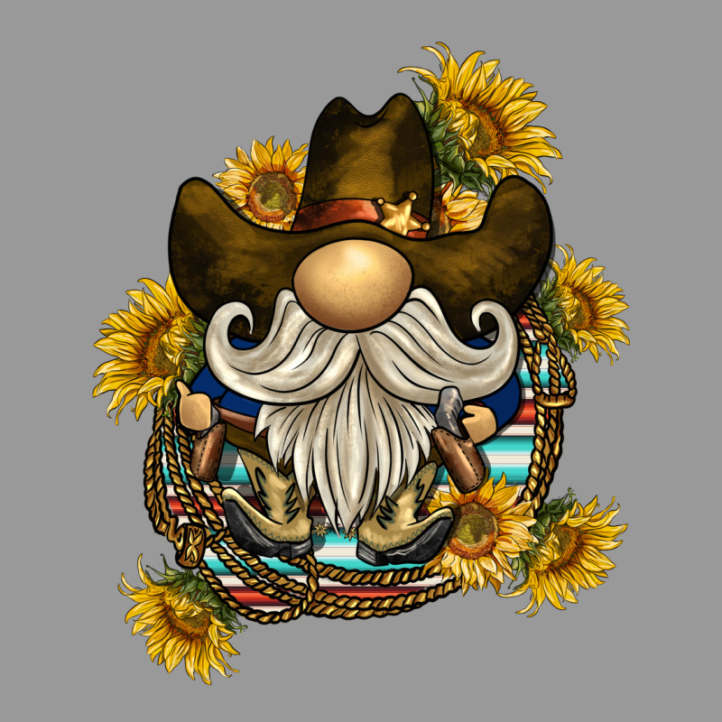 Cowboy Gnome Sunflower Rope Vintage Hoodie by BarkalooDesign | Teevron
