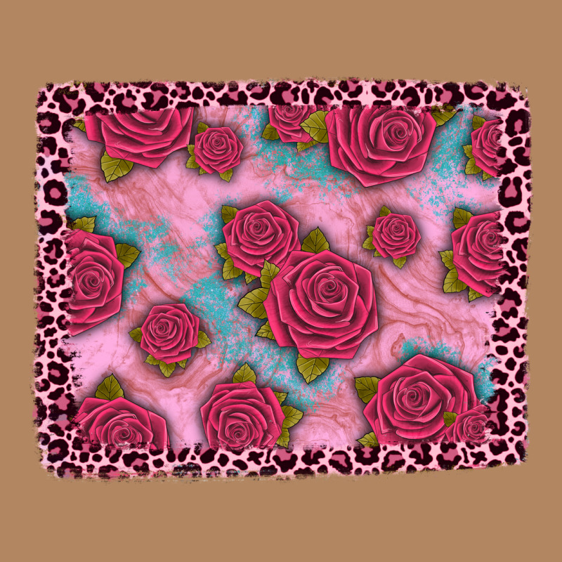 Pink Rose Leopard Background Long Sleeve Tee by JahusDesignShop | Teevron