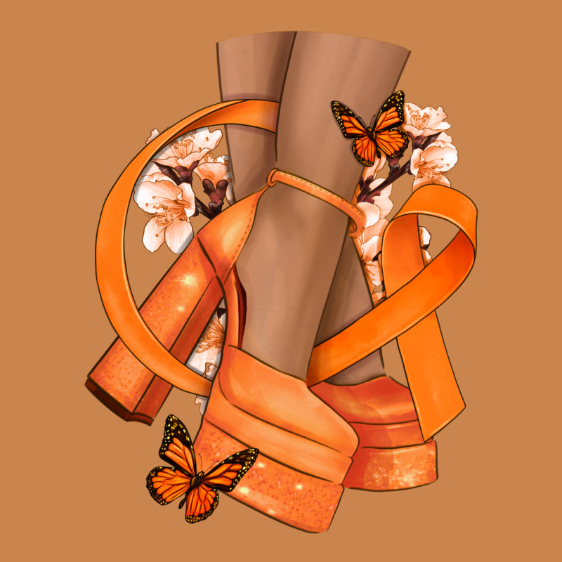 Kidney Cancer Diva Orange Ribbon Heavyweight Hoodie by NancyCooperArtShop | Teevron
