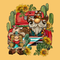 Western Gnome Truck Cactus Sunflower Vintage Hoodie | Teevron