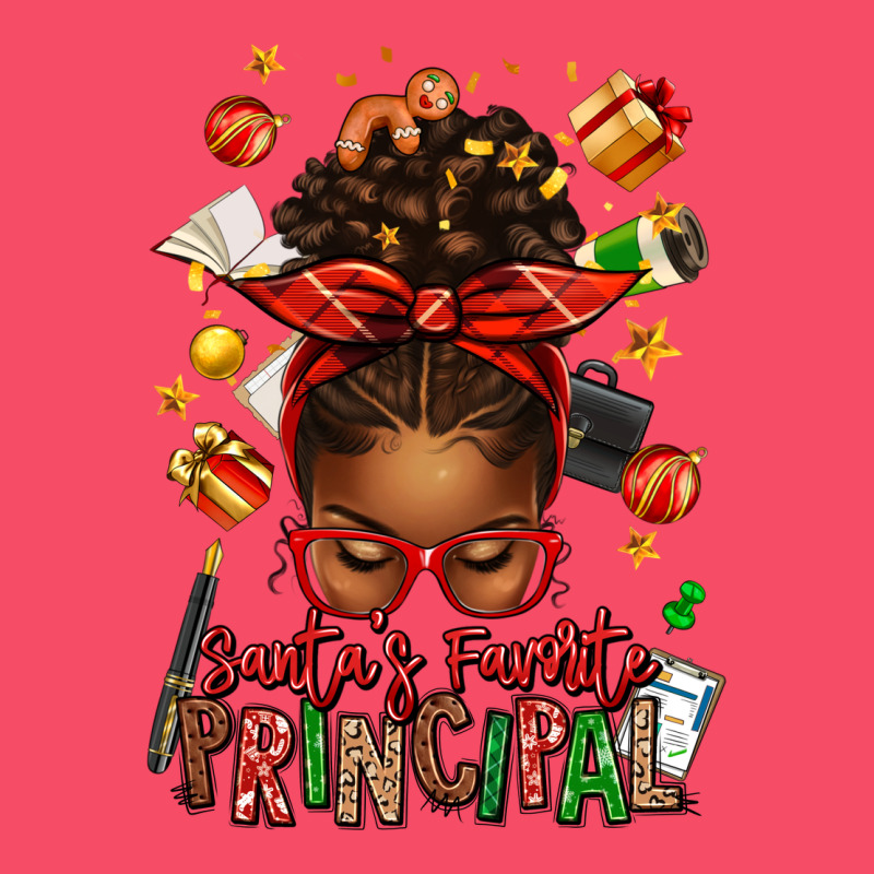 Santas Favorite Principal Afro Messy Bun Premium Sweatshirt by texasbilliewilder | Teevron