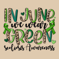 In June We Wear Green Scoliosis Awareness Heavyweight Sweatshirt | Teevron