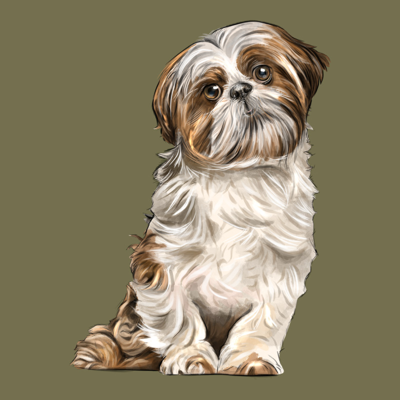 Shih Tzu Dog Vintage Hoodie by LillyAllenDesigns | Teevron