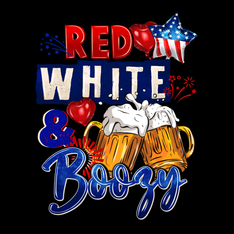 Red White And Boozy 4th Of July Ladies Tee by CowGirlArtShop | Teevron