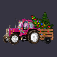 Pink Christmas Farm Tractor Vintage Hoodie | Teevron