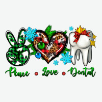 Peace Love Dental For Christmas Urban Heavy Tee | Teevron