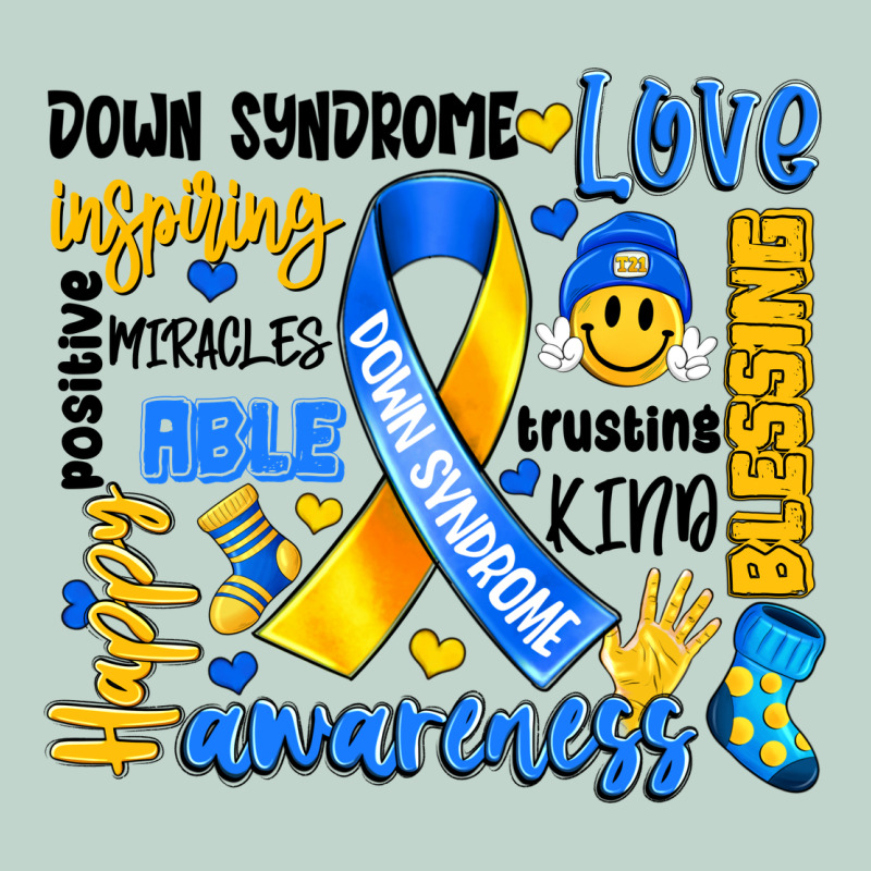 Down Syndrome Awareness Typography Zipper Hoodie by Artiststas | Teevron