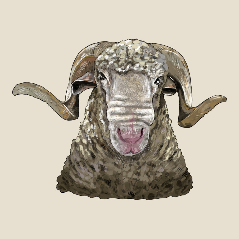 Rambouillet Sheep Head Urban Heavy Tee by LillyAllenDesigns | Teevron