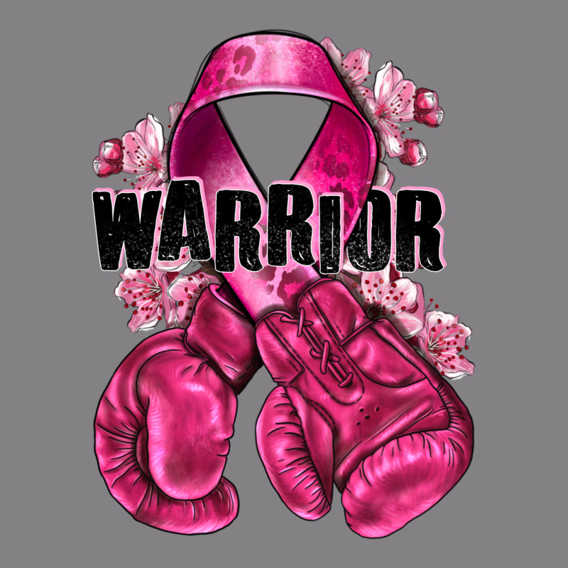 Warrior Breast Cancer With Boxing Gloves Heavyweight Hoodie by NancyCooperArtShop | Teevron