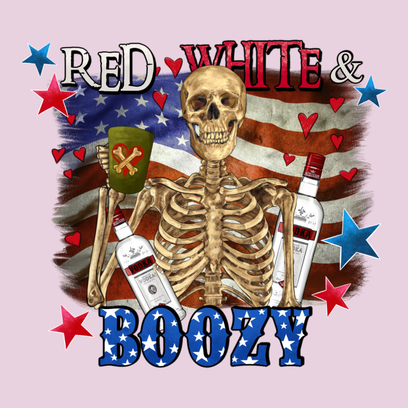 Red White Boozy 4th Of July Ladies Tee by CowGirlArtShop | Teevron