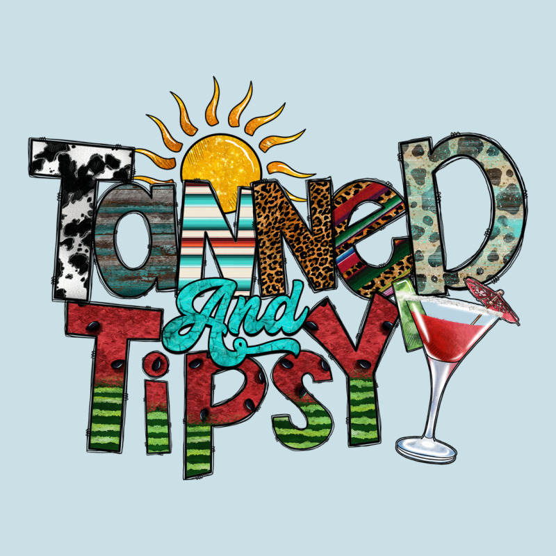 Tanned And Tipsy Ladies Tee by SublimationCraftShop | Teevron