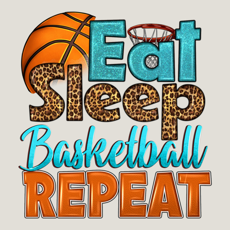 Eat Sleep Basketball Repeat Heavy Core Tee by HRA Design Shop | Teevron