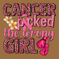 Cancer Picked The Wrong Girl Vintage Tee | Teevron