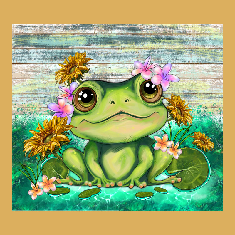 Frog With Sunflower Premium Hoodie by TumblerDesignByShophia | Teevron