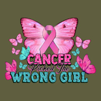 Cancer Picked The Wrong Girl Vintage Tee | Teevron