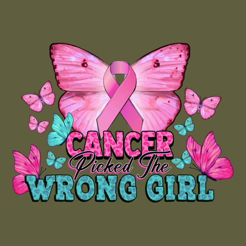 Cancer Picked The Wrong Girl Vintage Tee by NancyCooperArtShop | Teevron