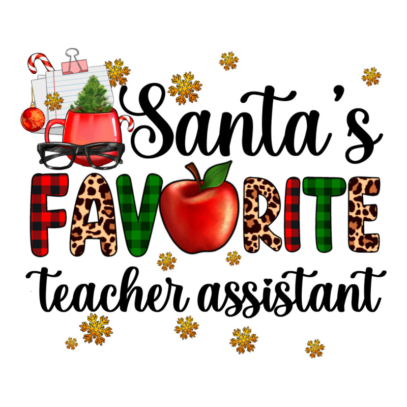 Santa's Favorite Teacher Assistant Premium Tee by AdoDesignShop | Teevron