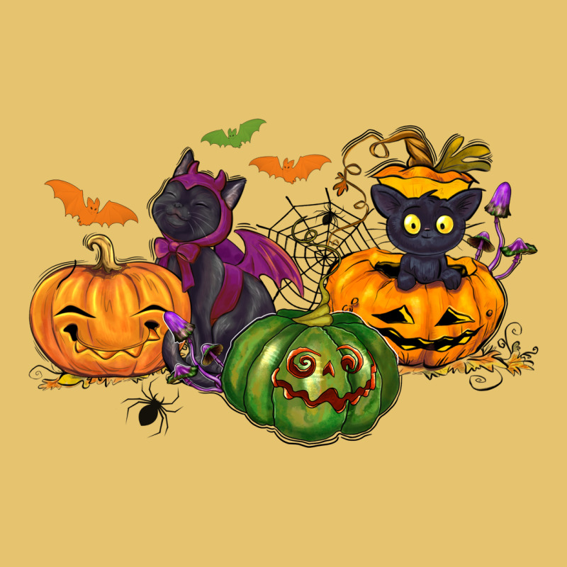 Black Cat And Pumpkin Premium Sweatshirt by NancyCooperArtShop | Teevron