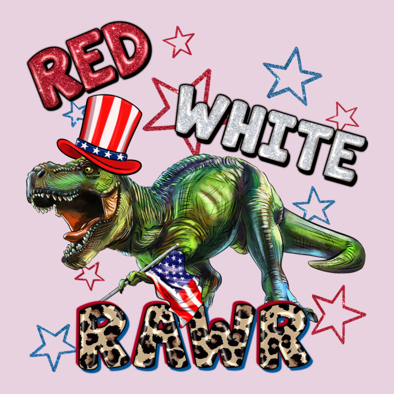 Red White Rawr 4th Of July Ladies Tee by CowGirlArtShop | Teevron