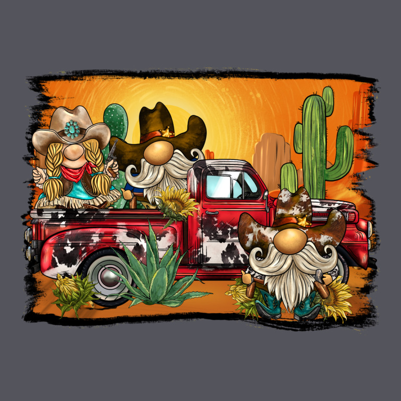 Western Truck Cowboy Gnome Background Vintage Hoodie by BarkalooDesign | Teevron