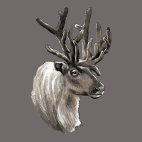 Reindeer Buck Deer Head Urban Heavy Tee | Teevron