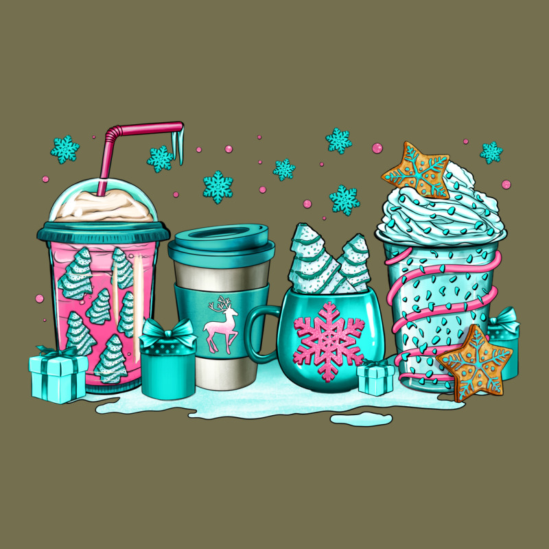 Winter Christmas Tree Cakes Coffee Vintage Hoodie by Jasminsmagicworld | Teevron