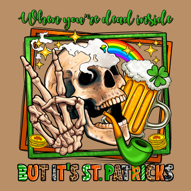 When You're Dead Inside But It's St Patricks Vintage Hoodie by Jasminsmagicworld | Teevron