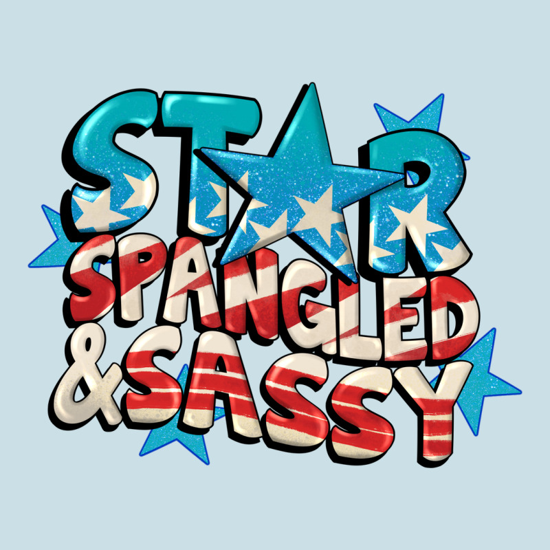 Star Spangled And Sassy 4th Of July Ladies Tee by CowGirlArtShop | Teevron