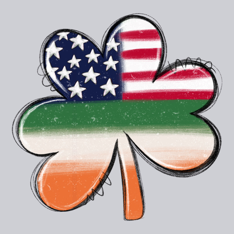 St Patricks Day Shamrock American Flag Heavyweight Sweatshirt by MaliasSmallBusiness | Teevron