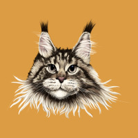 Maine Coon Cat Face Urban Heavy Tee | Teevron