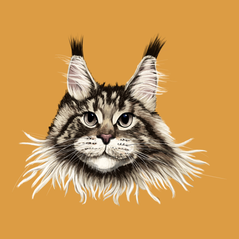 Maine Coon Cat Face Urban Heavy Tee by LillyAllenDesigns | Teevron