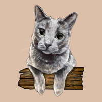 Russian Blue Cat Face Urban Heavy Tee | Teevron
