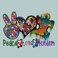 Peace Love Autism Heavy Core Tee | Teevron