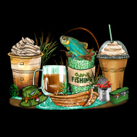 Fishing Coffee Cups Ladies Tee | Teevron