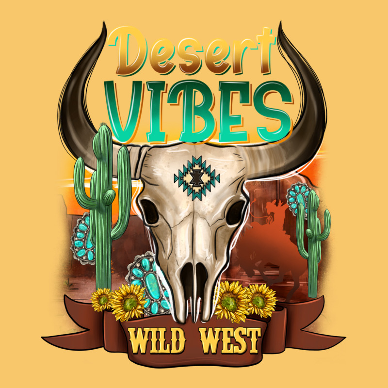Desert Vibes Wild West Vintage Hoodie by NancyCooperArtShop | Teevron