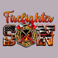 American Flag Firefighter Son Vintage Tee | Teevron