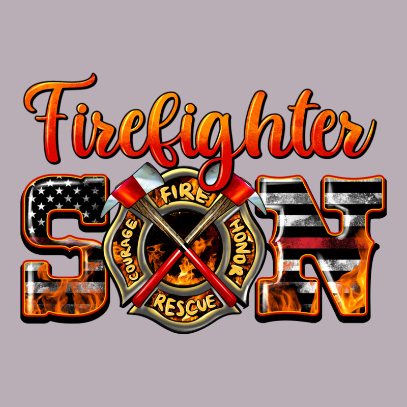 American Flag Firefighter Son Vintage Tee by LillyAllenDesigns | Teevron