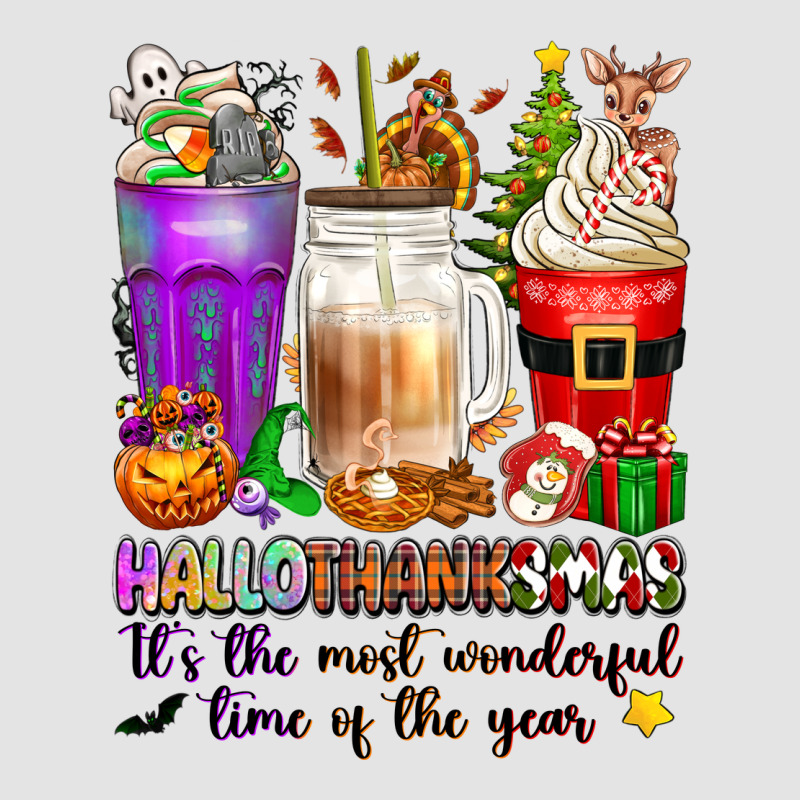 Hallothanksmas Coffee Cups Premium Sweatshirt by texasbilliewilder | Teevron