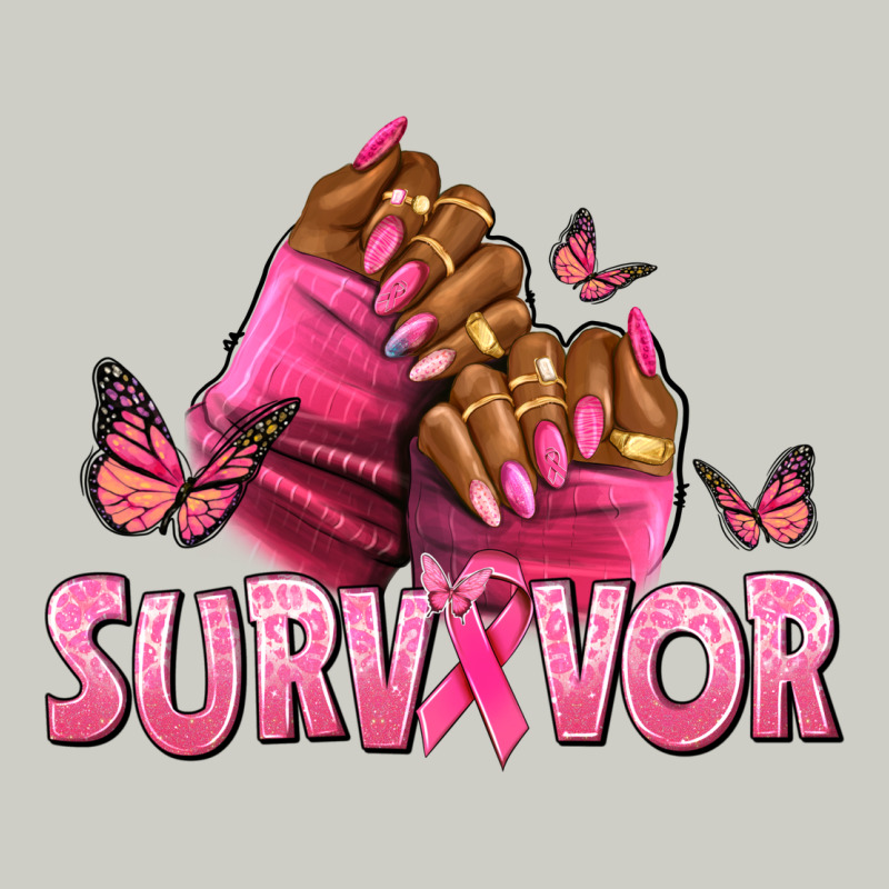 Breast Cancer Survivor Afro Nails Heavyweight Hoodie by NancyCooperArtShop | Teevron