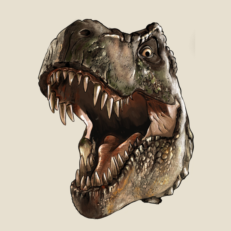 Tyrannosaurus T Rex Face Urban Heavy Tee by LillyAllenDesigns | Teevron